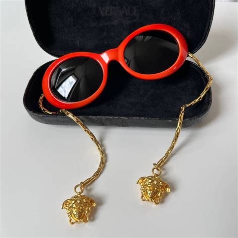 Vintage VERSACE Chain Arms Sunglasses Archive MOD. 403/M 